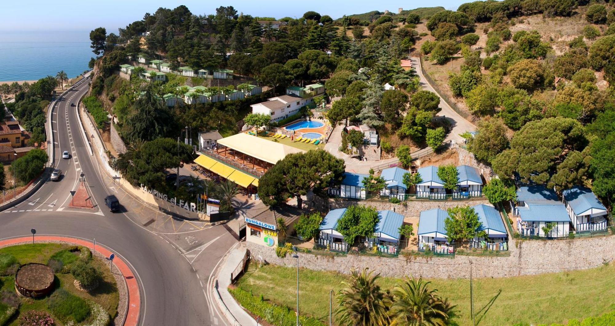 Camping Bungalows El Far Calella Esterno foto